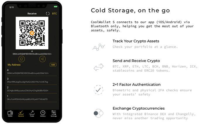 CoolWallet S review: features.