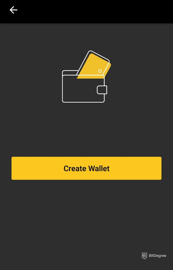 Revisão da CoolWallet S: criar carteira.