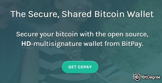 Ulasan Copay Wallet: Beranda Copay.