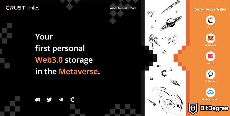 Análise do Crust Network: seu armazenamento pessoal da Web 3.0 no Metaverso.