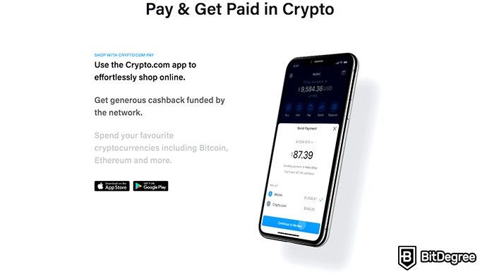 Crypto.com review: pay and get paid in crypto.