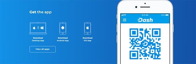 Dash wallet: Dash app.