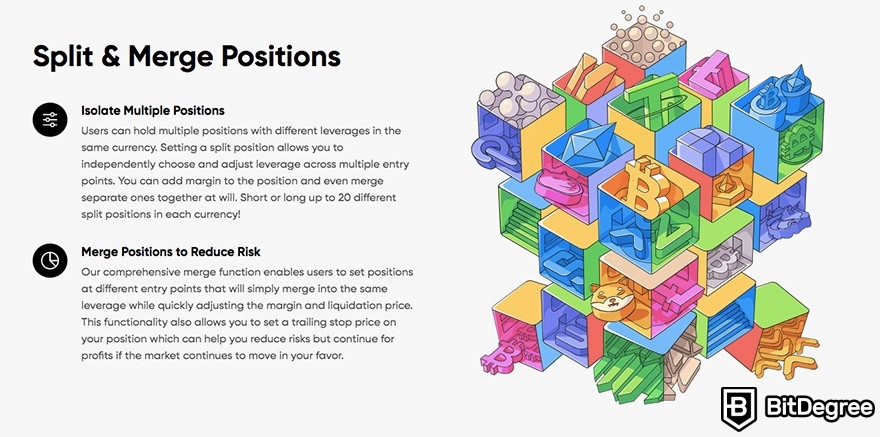 Deepcoin review: split & merge positions.