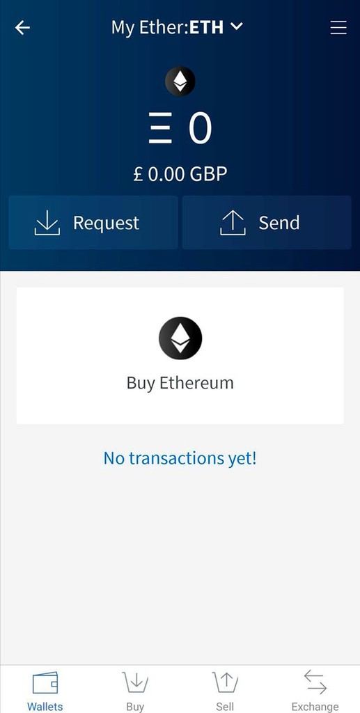 Đánh giá ví Edge: yêu cầu Ether vào ví Ethereum của bạn.