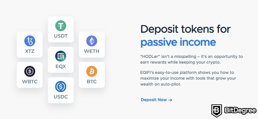 Reseña EQIFi: Depositar Tokens Para Obtener Ingresos Pasivos.