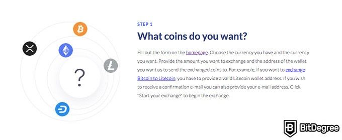 Evonax review: choose a coin.