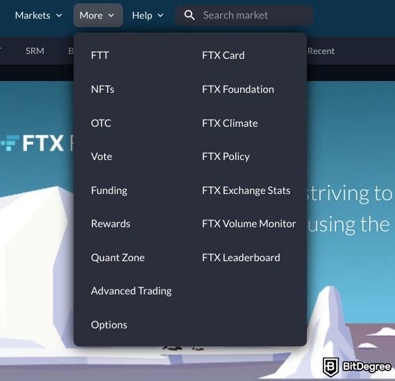 FTX review: all of the main features available with FTX.