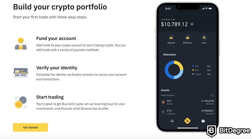 FTX VS Binance: Binance ease of use.