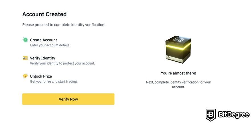 How to buy Bitcoin: unlock a reward for creating an account with Binance.