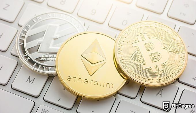 Como Comprar Bitcoin: pilha de criptomoedas.