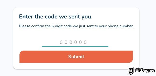How to buy Bitcoin in Canada: BitBuy phone number verification.