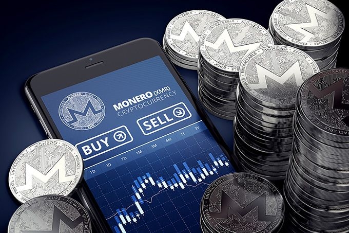 Como Comprar Monero: comprando Monero em um celular.