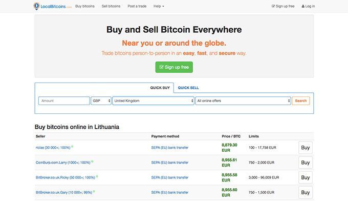 Cách rút chi phí kể từ Bitcoin: LocalBitcoins.