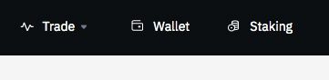 How to use Binance in the US: access your wallet from the menu.