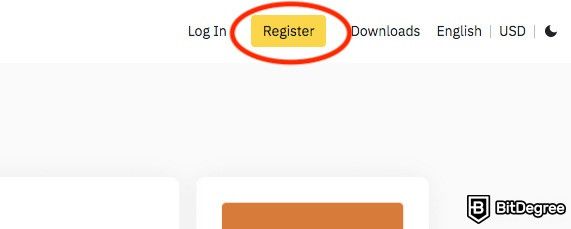 How to use Binance: registering on the website.