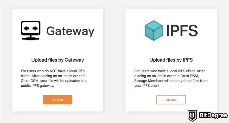 Como usar Crust Network: gateway VS IPFS.