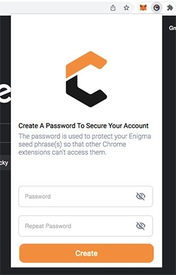 How to use Crust Network: create a password.