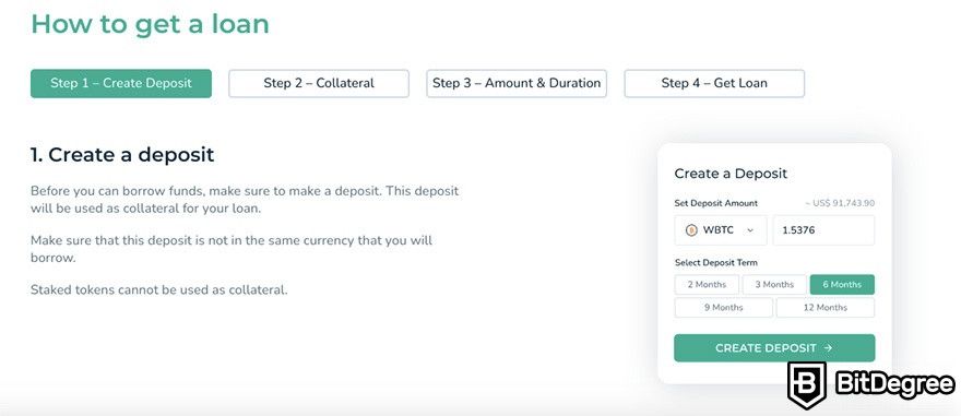 How to use EQIFi: create a deposit.