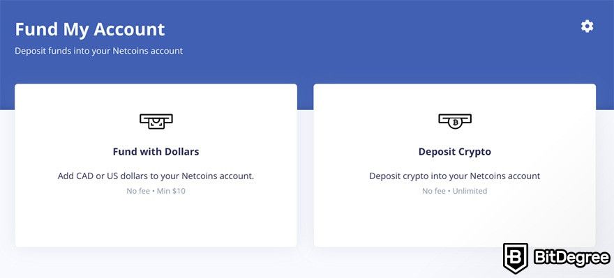 How to use Netcoins Canada: funding your account.