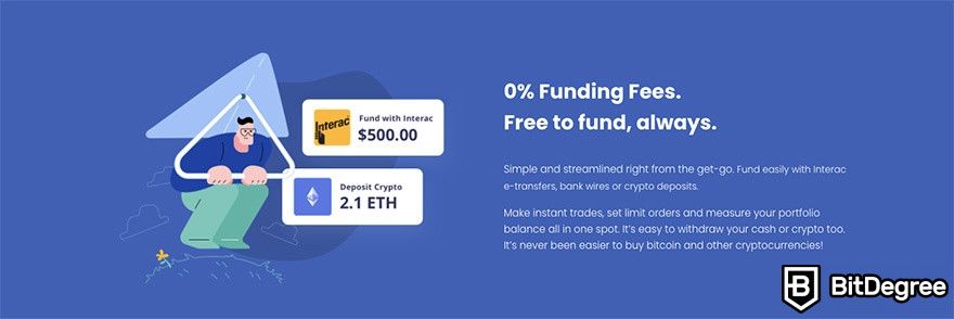 How to use Netcoins Canada: 0% funding fees.