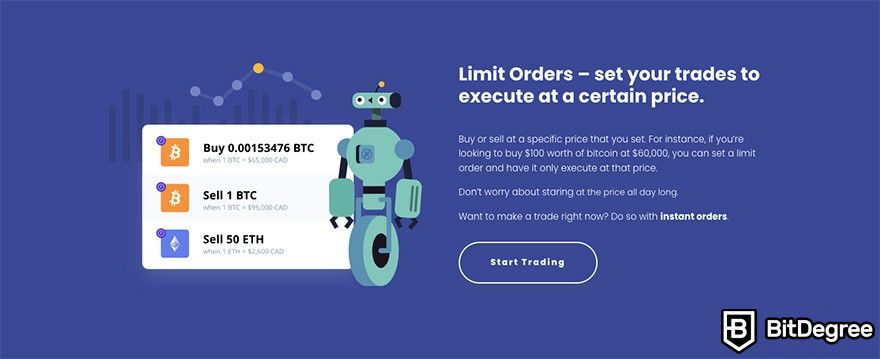 How to use Netcoins Canada: limit orders.