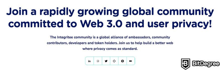 Integritee review: community of Web 3.0 enthusiasts.