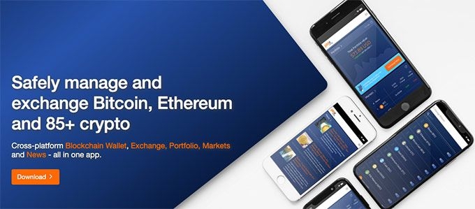 Dash wallet: Jaxx homepage.