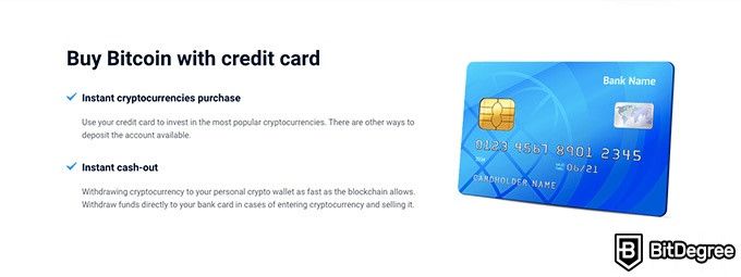 Just2Trade: купите Биткоин с кредитной карты.
