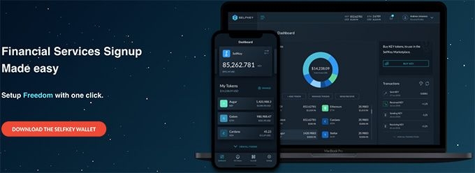 Selfkey crypto: accueil.