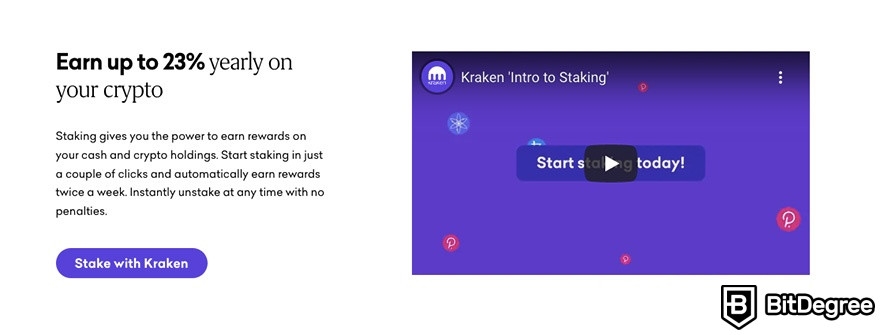 Kraken staking: up to 23% APR staking on Kraken.