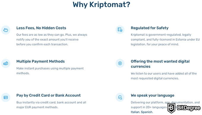 Análise da Kriptomat: por que a Kriptomat?