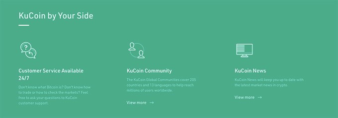 Kucoin wallet: fonctionnalités.