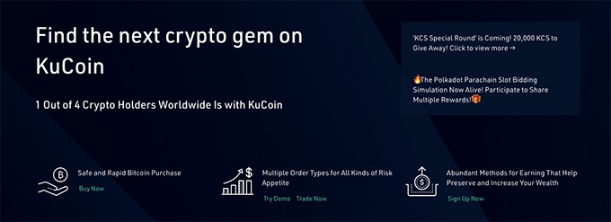 Review Dompet KuCoin: temukan permata kripto berikutnya.