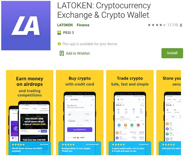 Ulasan Latoken Exchange: Aplikasi seluler.