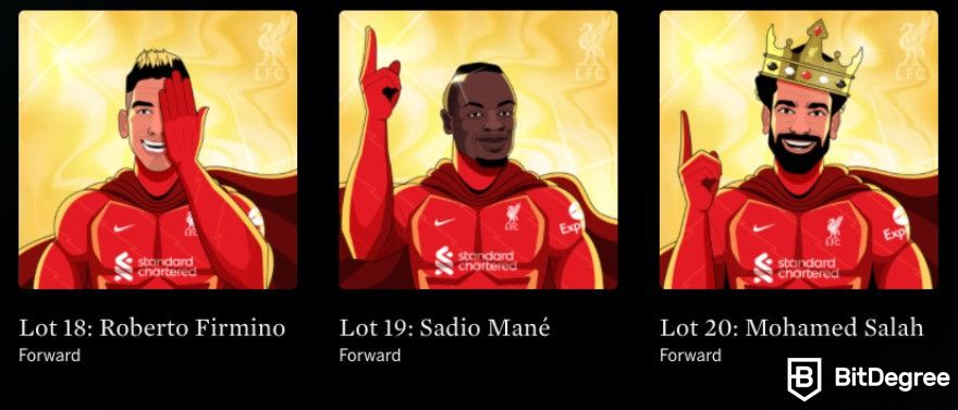 Liverpool FC Announces NFT Collection on Sotheby's Metaverse Auction: preview of the collectibles.