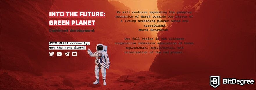 Análise do Mars4 planos futuros para o projeto.