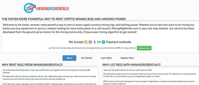 Mineração em nuvem de Litecoin: aluguel de equipamentos de mineração.