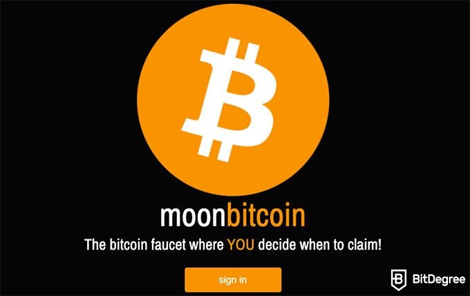 Faucet Bitcoin dengan Bayaran Tertinggi: Moon bitcoin