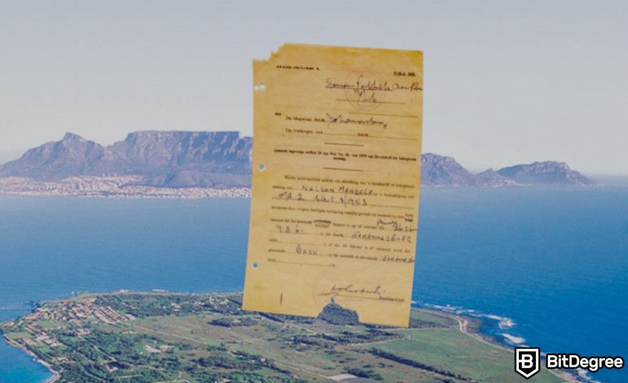 Nelson Mandela Arrest Warrant NFT Auctioned in Capetown: NFT preview from Momint.