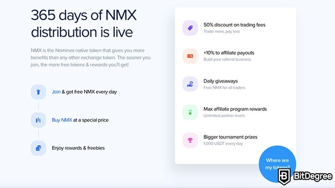 Nominex обзор: распределение NMX.