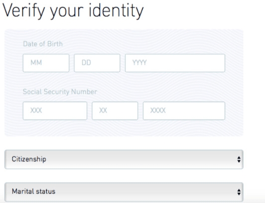 Análise da Robinhood: verifique sua identidade.