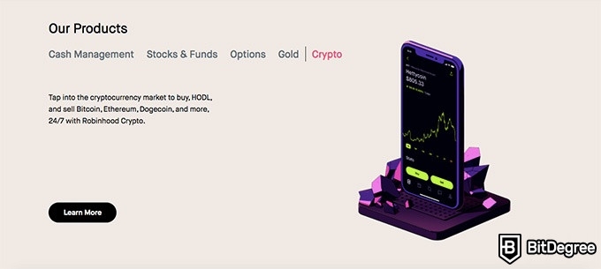 Robinhood review: crypto.