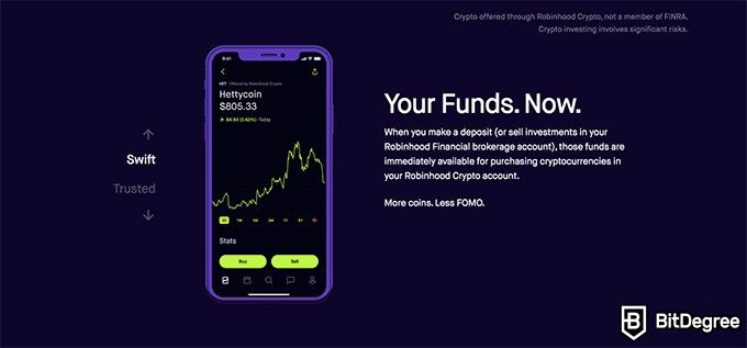Robinhood review: your funds, now.