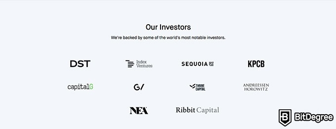 Robinhood review: RH's investors.