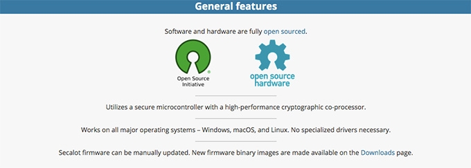 Secalot review: general features.