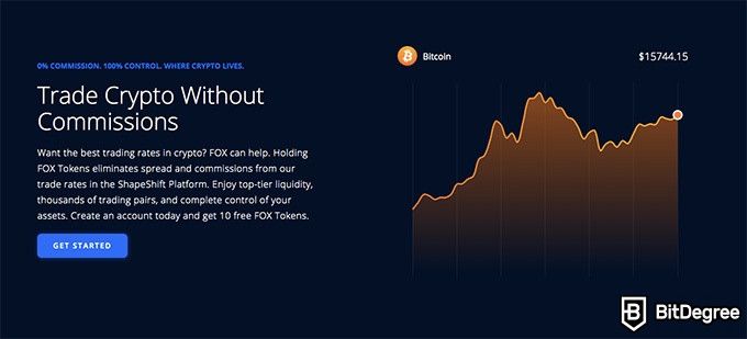 Resenha do ShapeShift: negocie criptomoedas sem comissão.