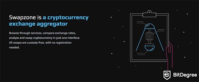 Swapzone review: cryptocurrency exchange aggregator.