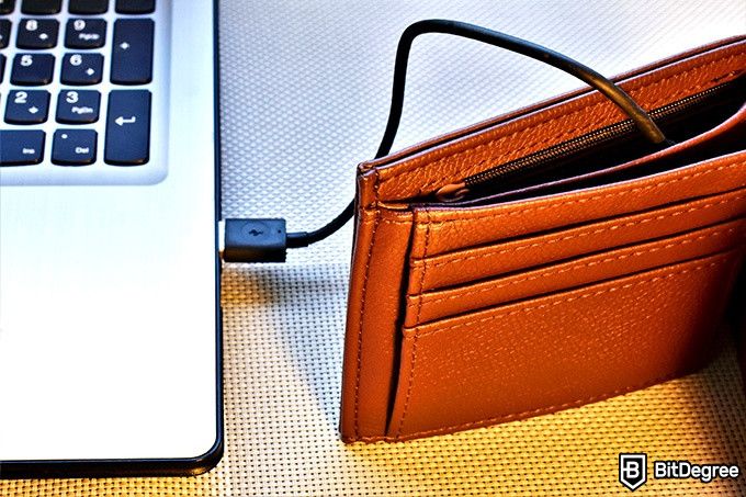 Tron wallet: a representation of a cold wallet.