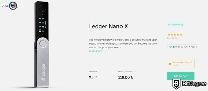 Dompet Tron Terbaik: Ledger Nano X