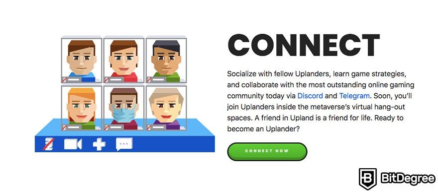 Análise do Upland: conecte-se com o resto da comunidade do Upland.
